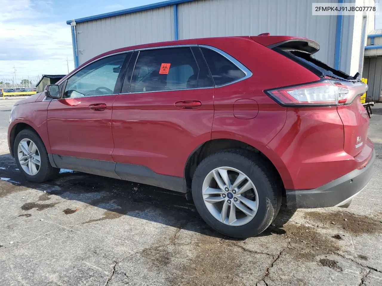 2018 Ford Edge Sel VIN: 2FMPK4J91JBC07778 Lot: 62349295