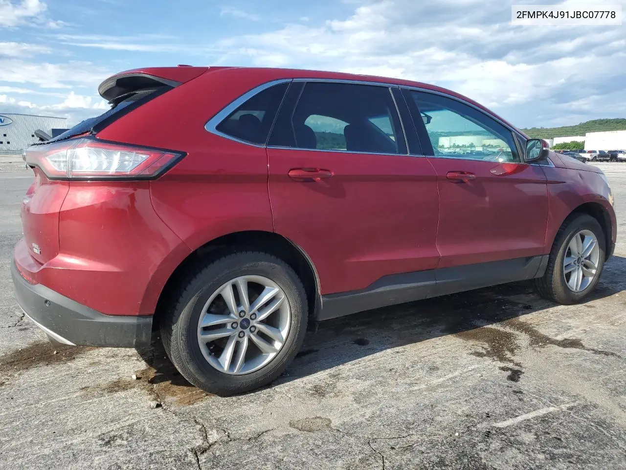 2018 Ford Edge Sel VIN: 2FMPK4J91JBC07778 Lot: 62349295
