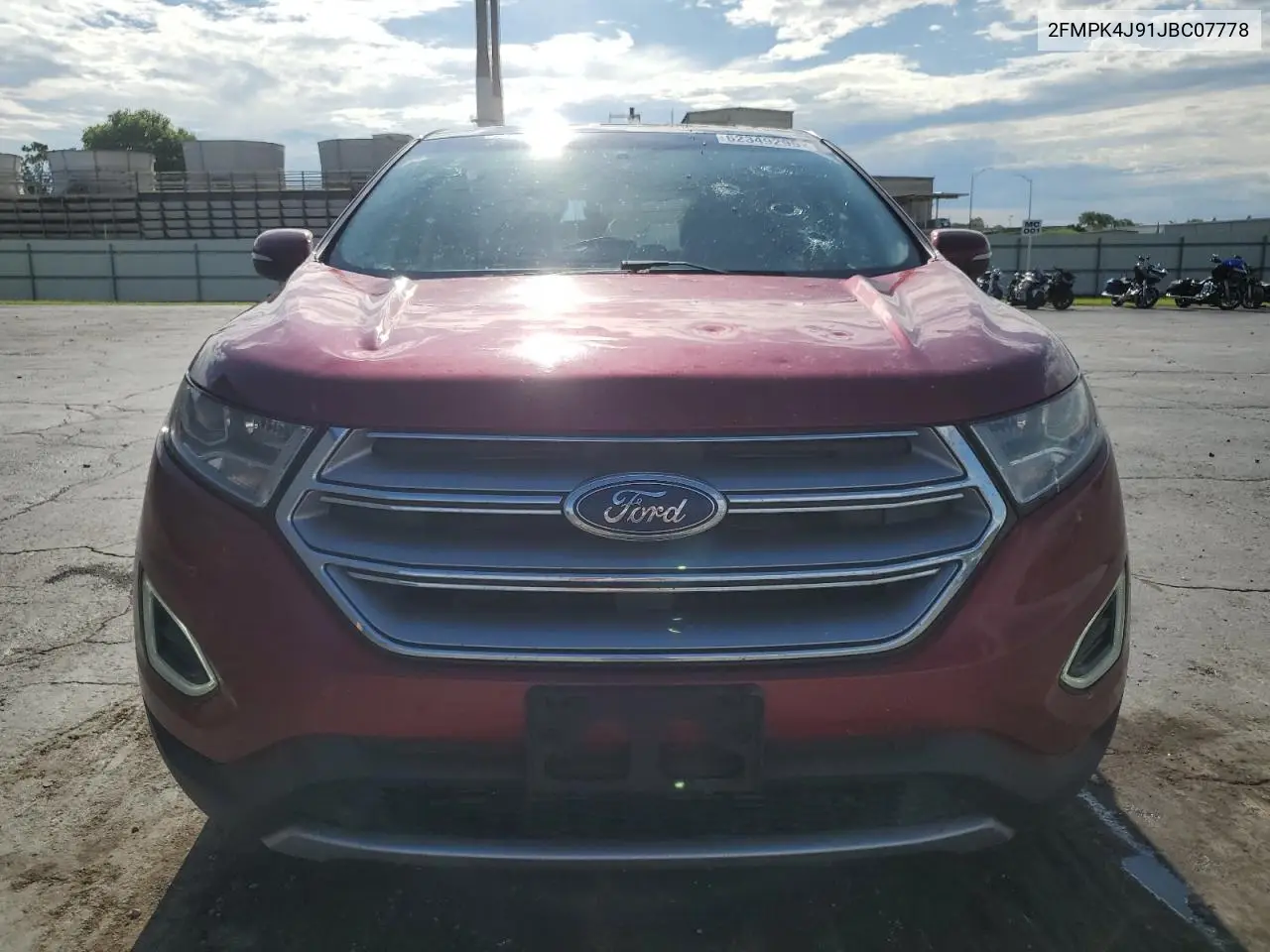 2018 Ford Edge Sel VIN: 2FMPK4J91JBC07778 Lot: 62349295