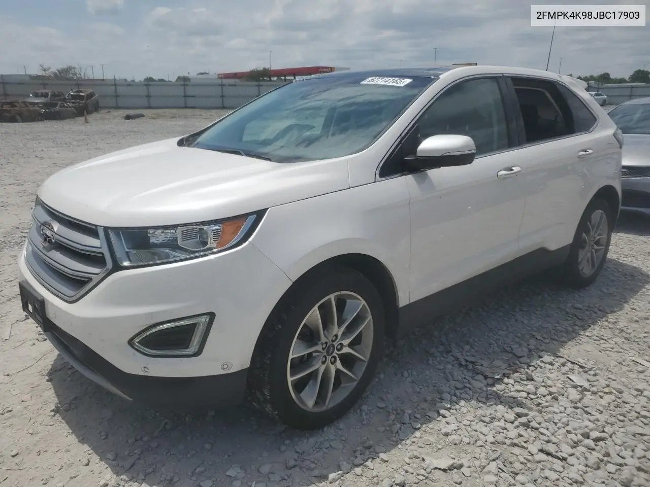 2018 Ford Edge Titanium VIN: 2FMPK4K98JBC17903 Lot: 62714165
