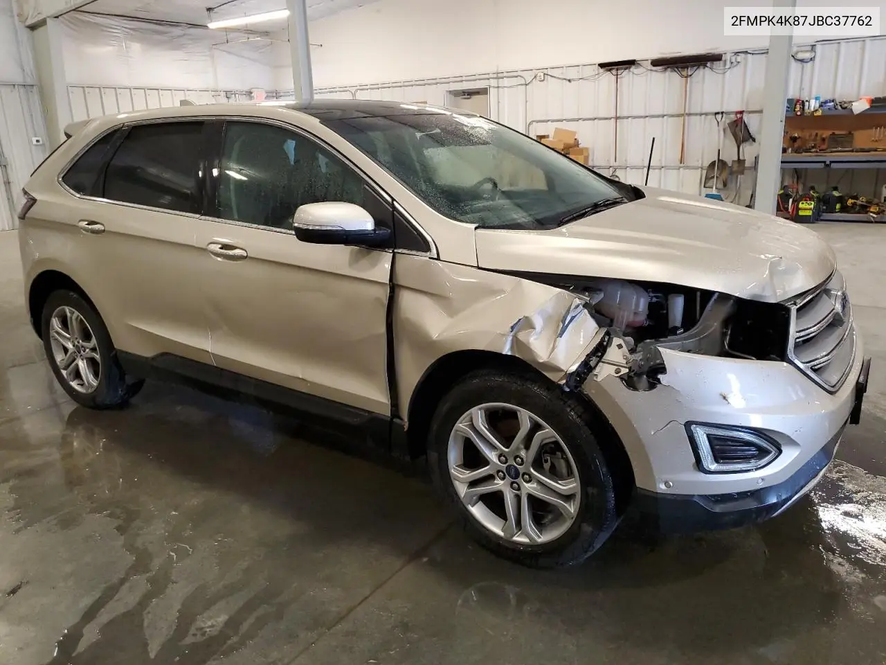 2018 Ford Edge Titanium VIN: 2FMPK4K87JBC37762 Lot: 62921075