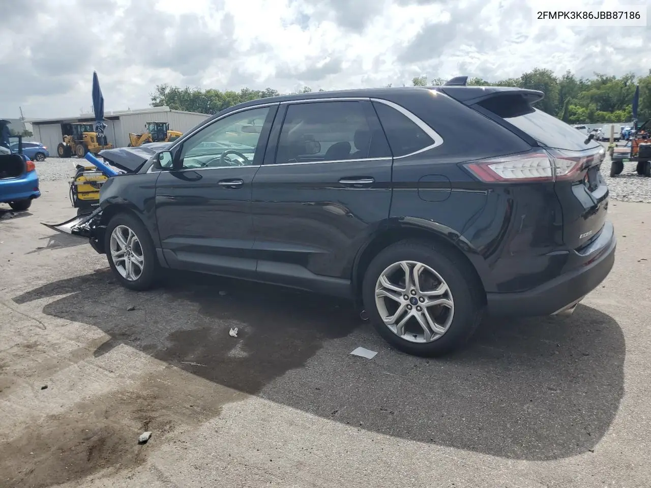 2018 Ford Edge Titanium VIN: 2FMPK3K86JBB87186 Lot: 63000505