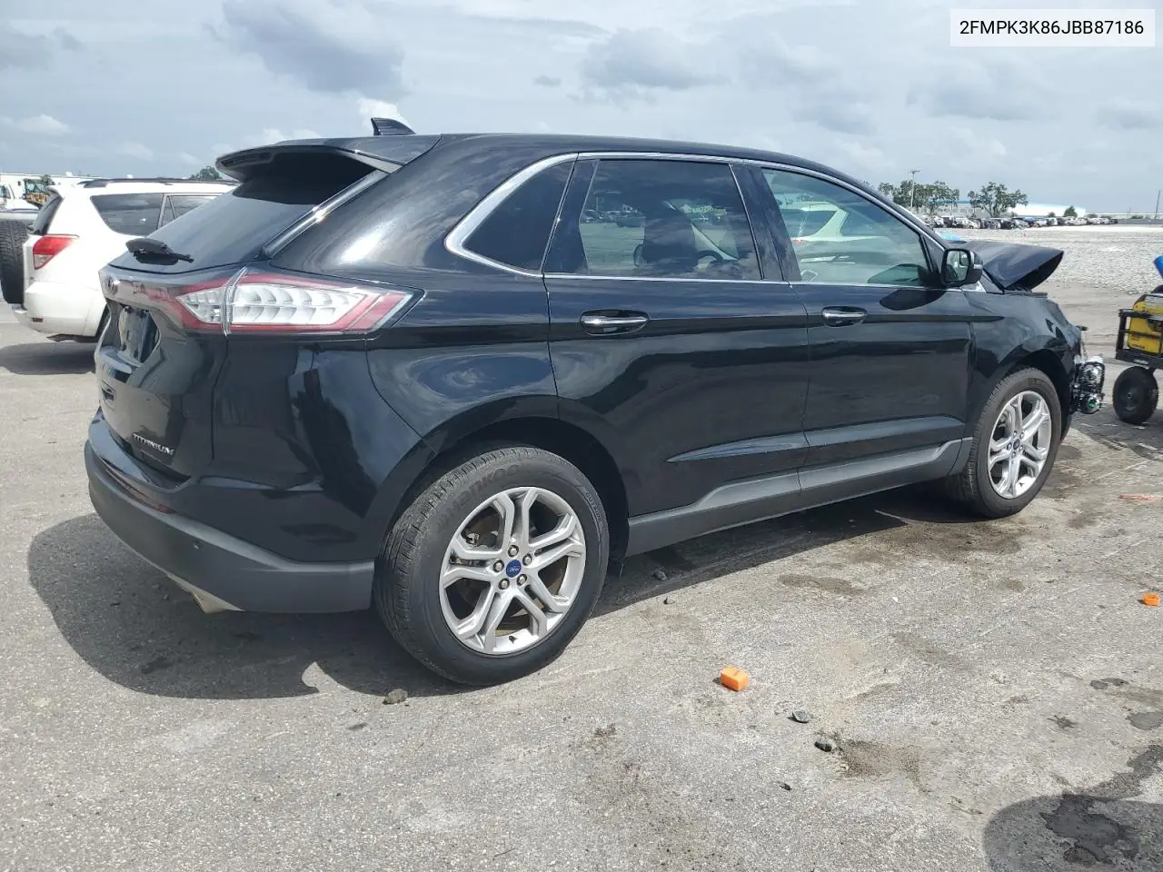 2018 Ford Edge Titanium VIN: 2FMPK3K86JBB87186 Lot: 63000505