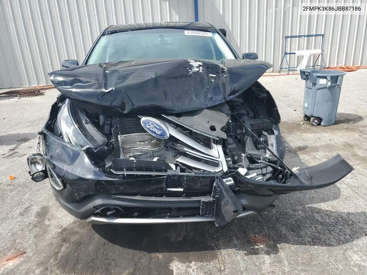 2018 Ford Edge Titanium VIN: 2FMPK3K86JBB87186 Lot: 63000505