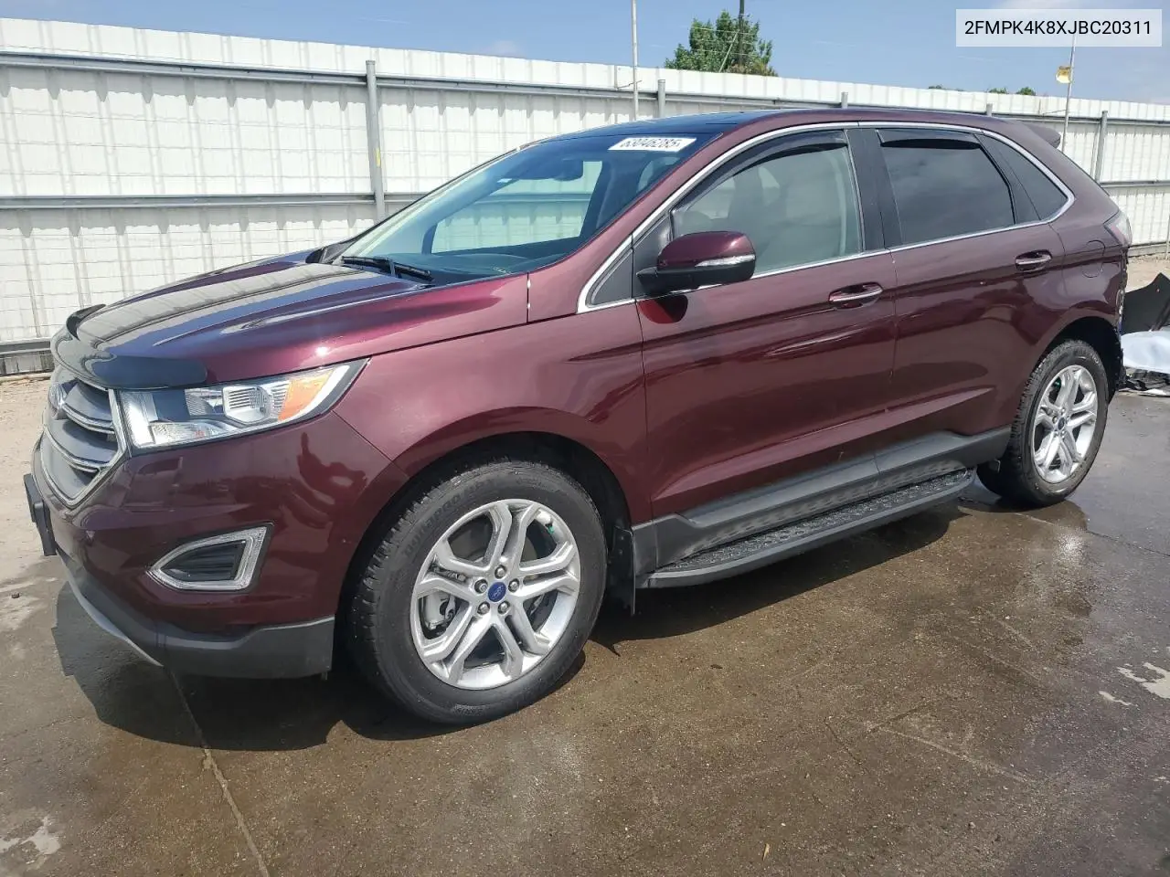 2018 Ford Edge Titanium VIN: 2FMPK4K8XJBC20311 Lot: 63046285