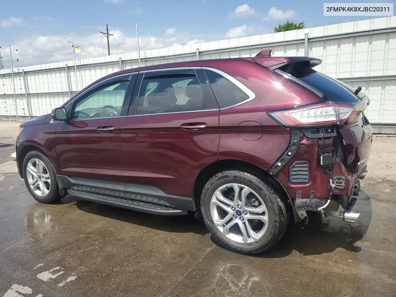 2018 Ford Edge Titanium VIN: 2FMPK4K8XJBC20311 Lot: 63046285
