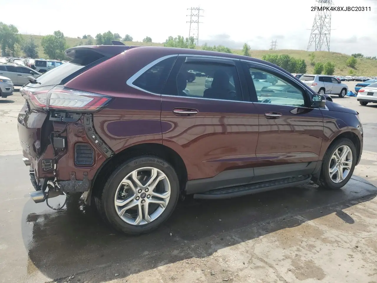 2018 Ford Edge Titanium VIN: 2FMPK4K8XJBC20311 Lot: 63046285