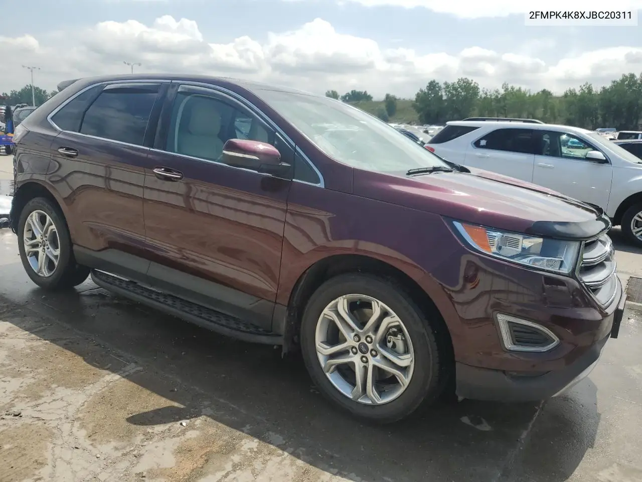 2018 Ford Edge Titanium VIN: 2FMPK4K8XJBC20311 Lot: 63046285