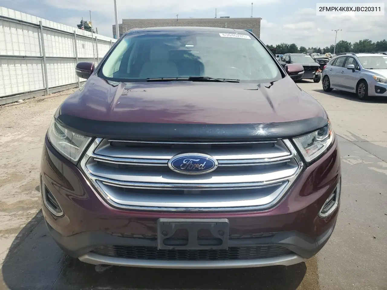 2018 Ford Edge Titanium VIN: 2FMPK4K8XJBC20311 Lot: 63046285