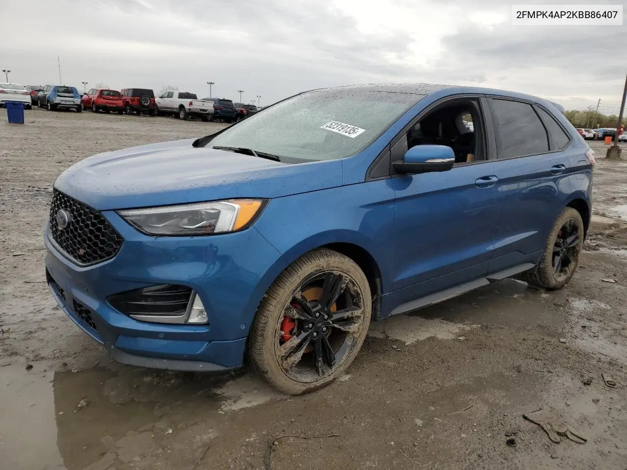2019 Ford Edge St VIN: 2FMPK4AP2KBB86407 Lot: 52319135