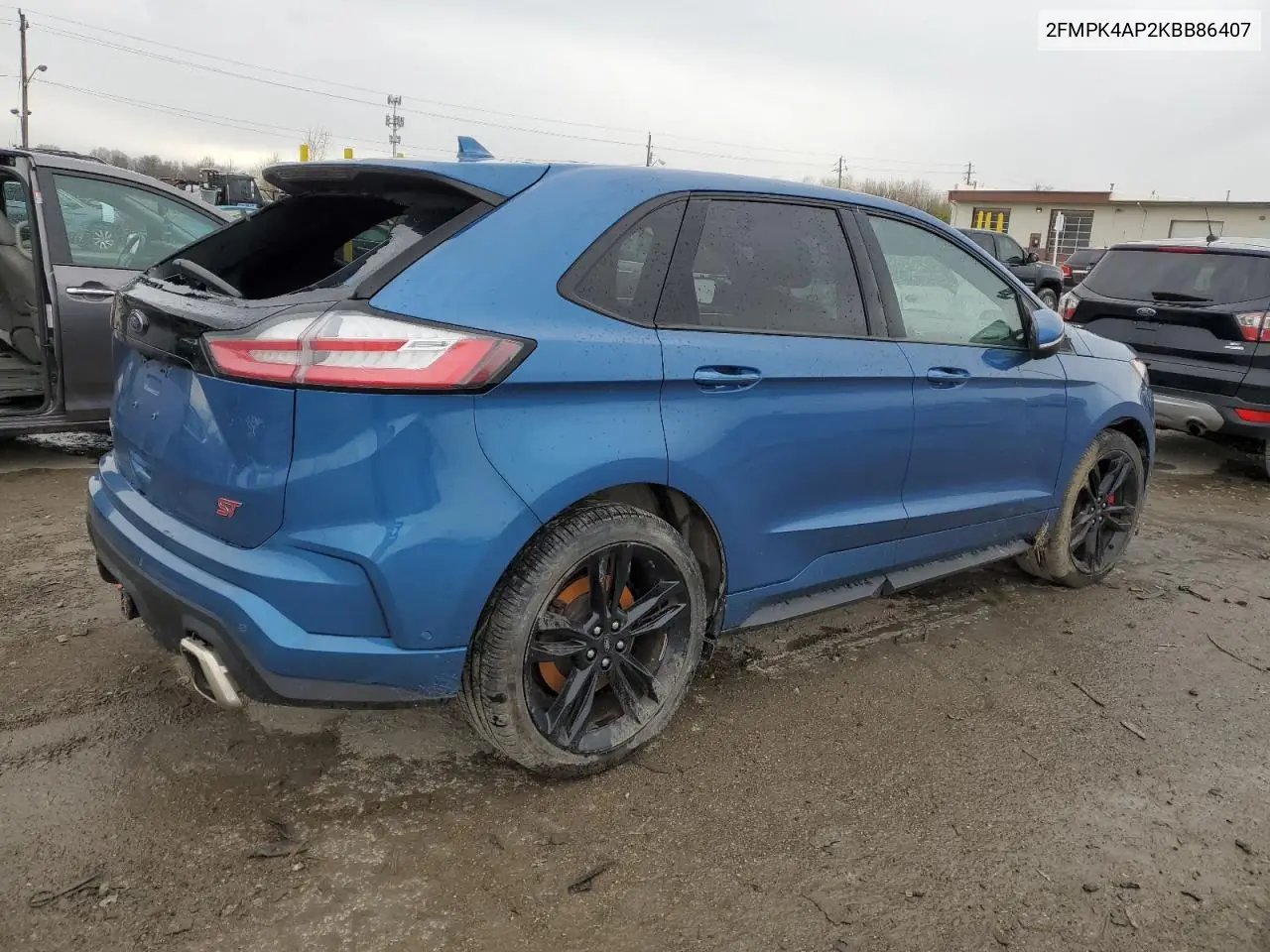 2019 Ford Edge St VIN: 2FMPK4AP2KBB86407 Lot: 52319135
