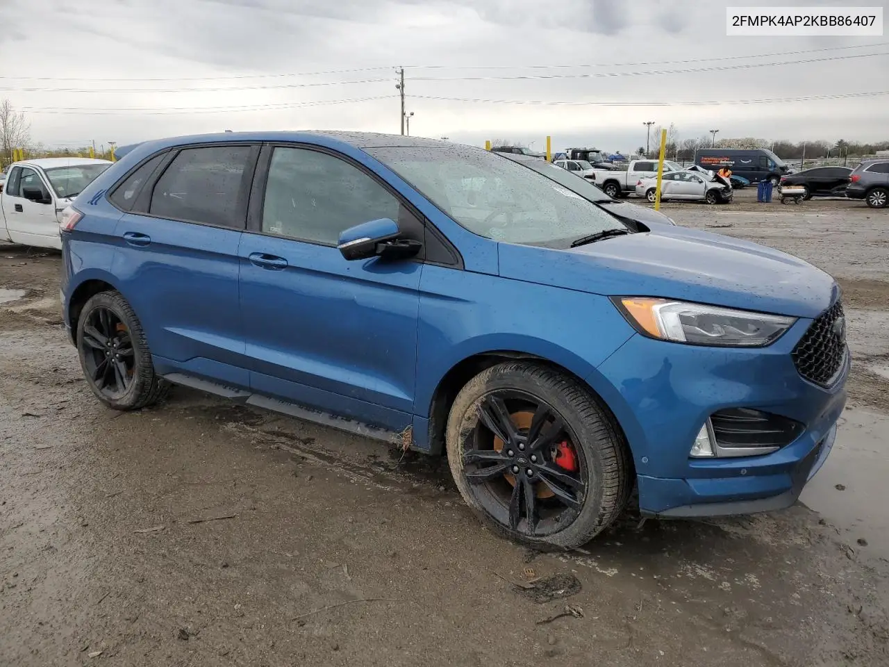 2019 Ford Edge St VIN: 2FMPK4AP2KBB86407 Lot: 52319135
