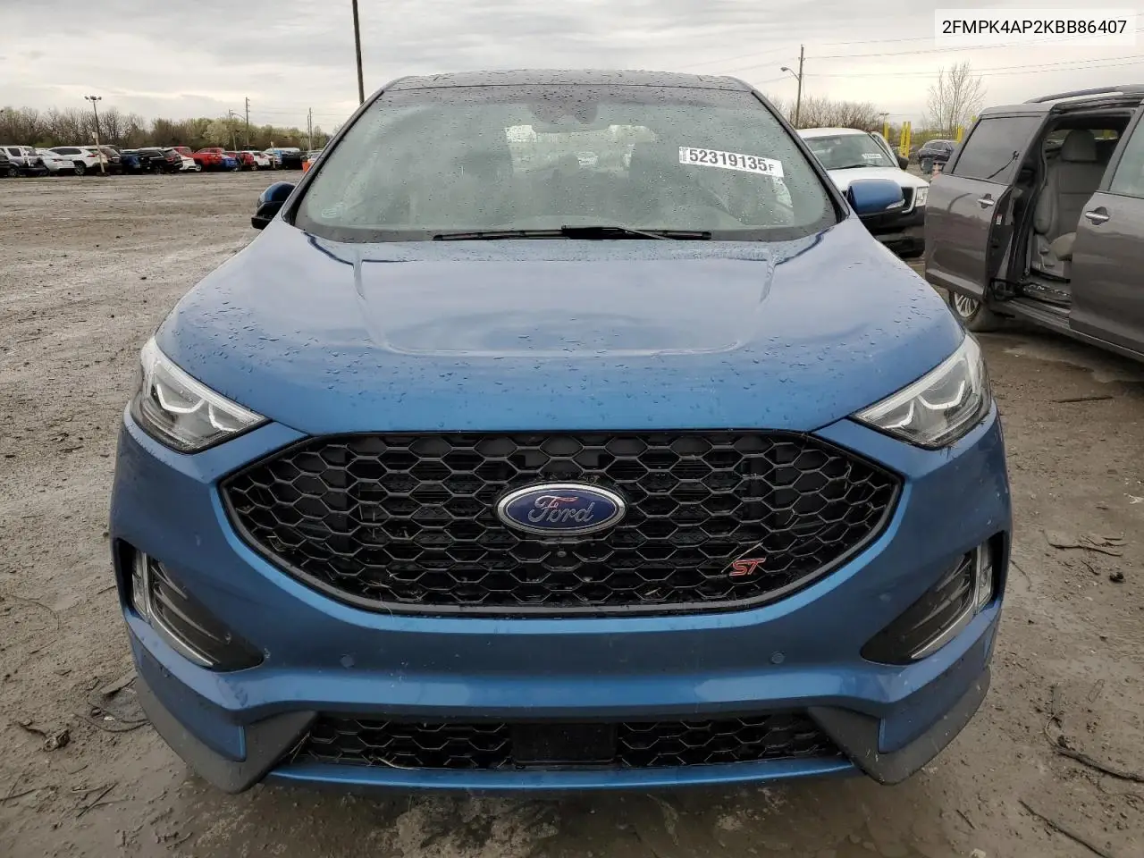 2019 Ford Edge St VIN: 2FMPK4AP2KBB86407 Lot: 52319135