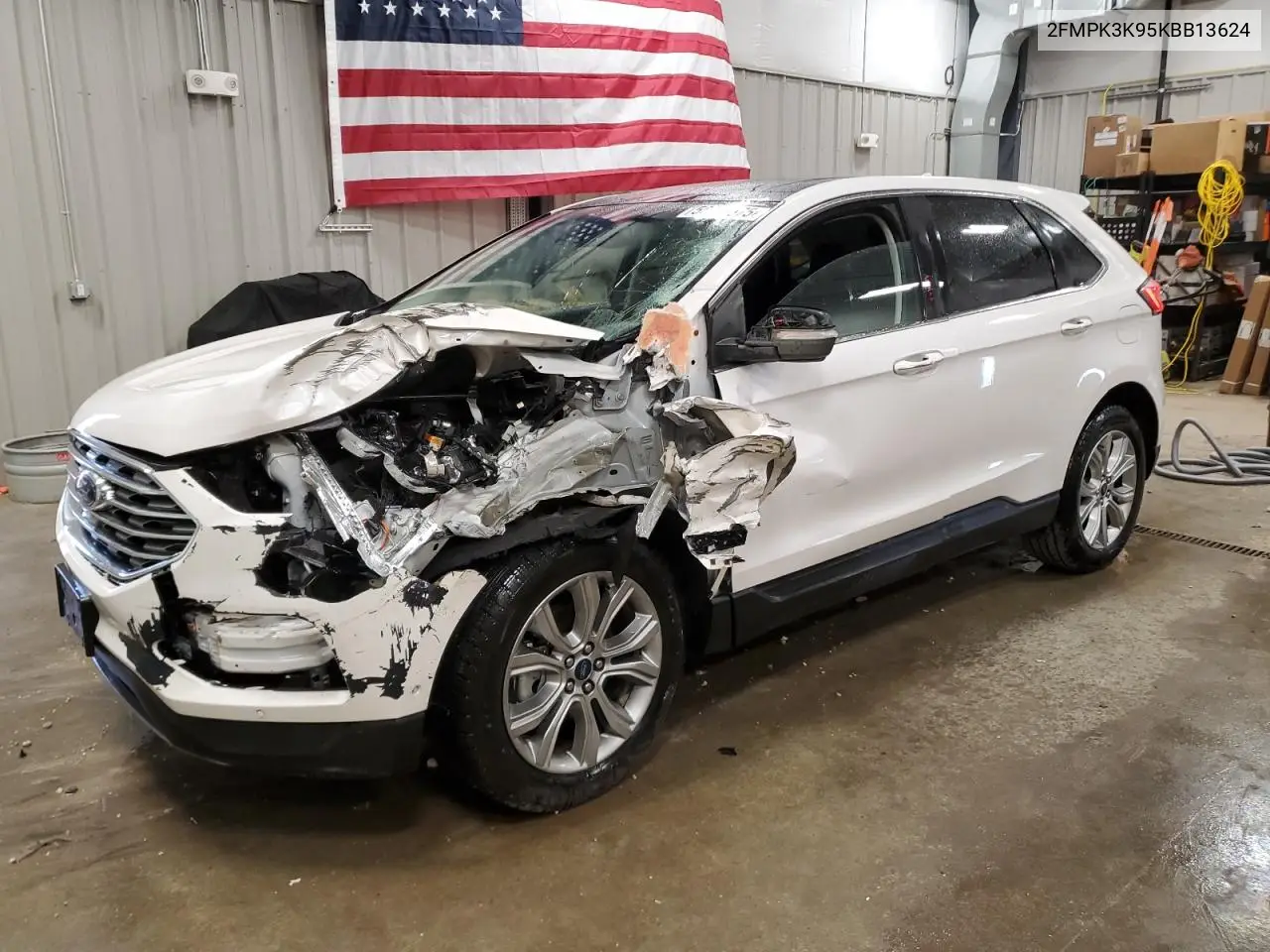 2019 Ford Edge Titanium VIN: 2FMPK3K95KBB13624 Lot: 56024575