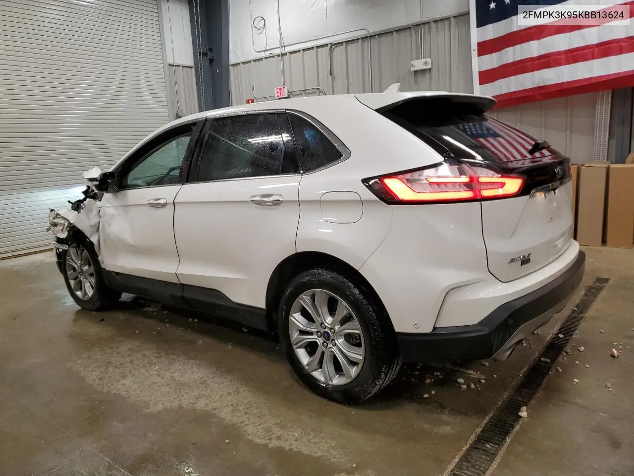 2019 Ford Edge Titanium VIN: 2FMPK3K95KBB13624 Lot: 56024575