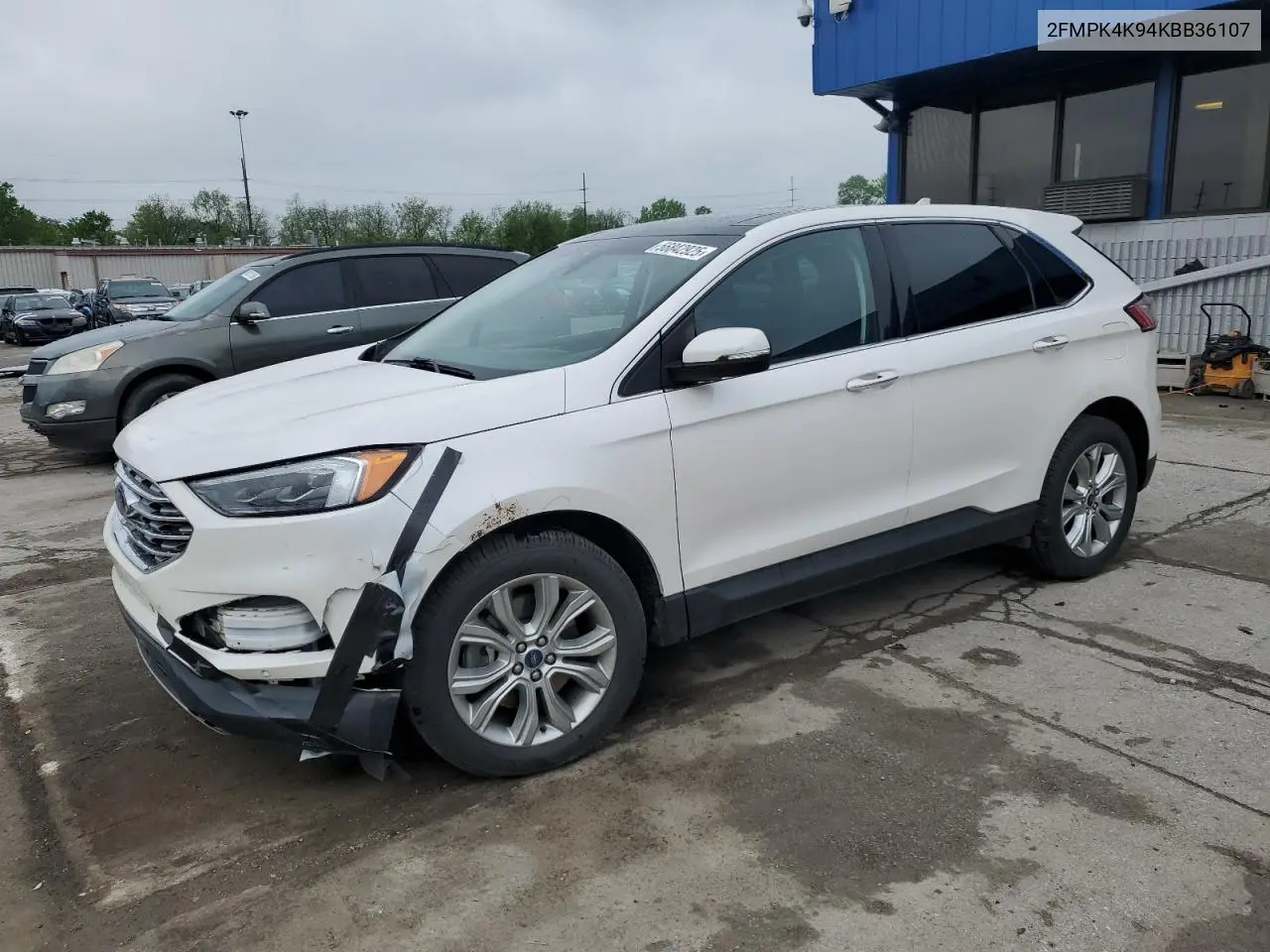 2019 Ford Edge Titanium VIN: 2FMPK4K94KBB36107 Lot: 56842925