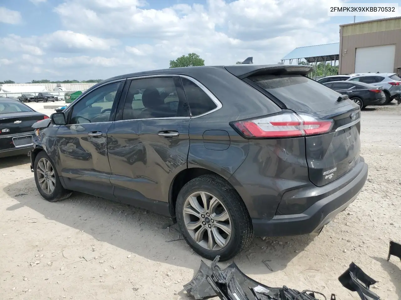 2019 Ford Edge Titanium VIN: 2FMPK3K9XKBB70532 Lot: 56890605
