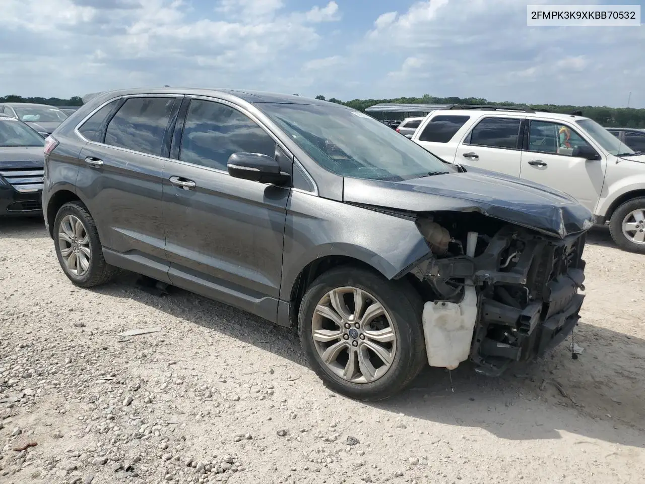 2019 Ford Edge Titanium VIN: 2FMPK3K9XKBB70532 Lot: 56890605