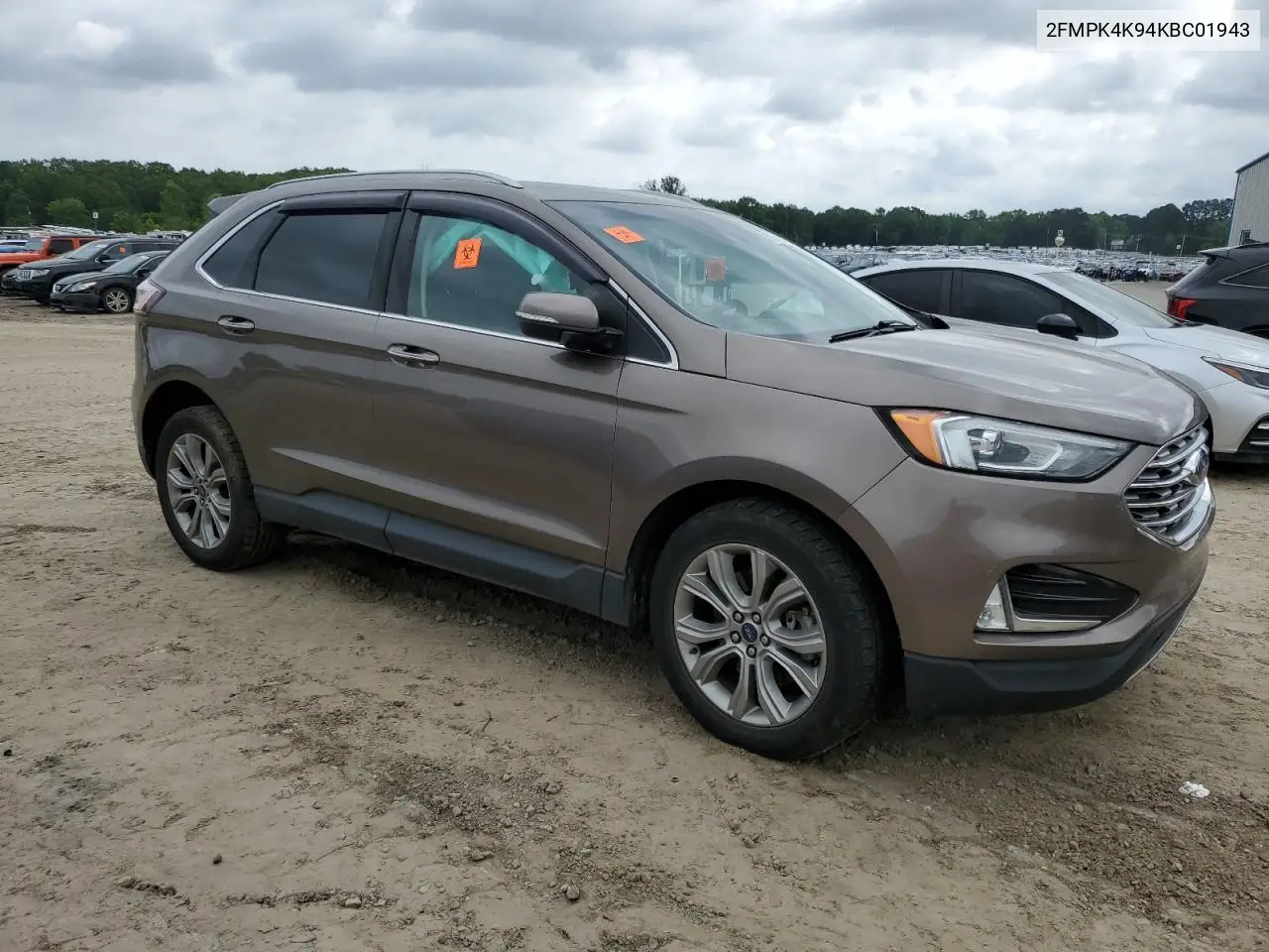 2019 Ford Edge Titanium VIN: 2FMPK4K94KBC01943 Lot: 56916455