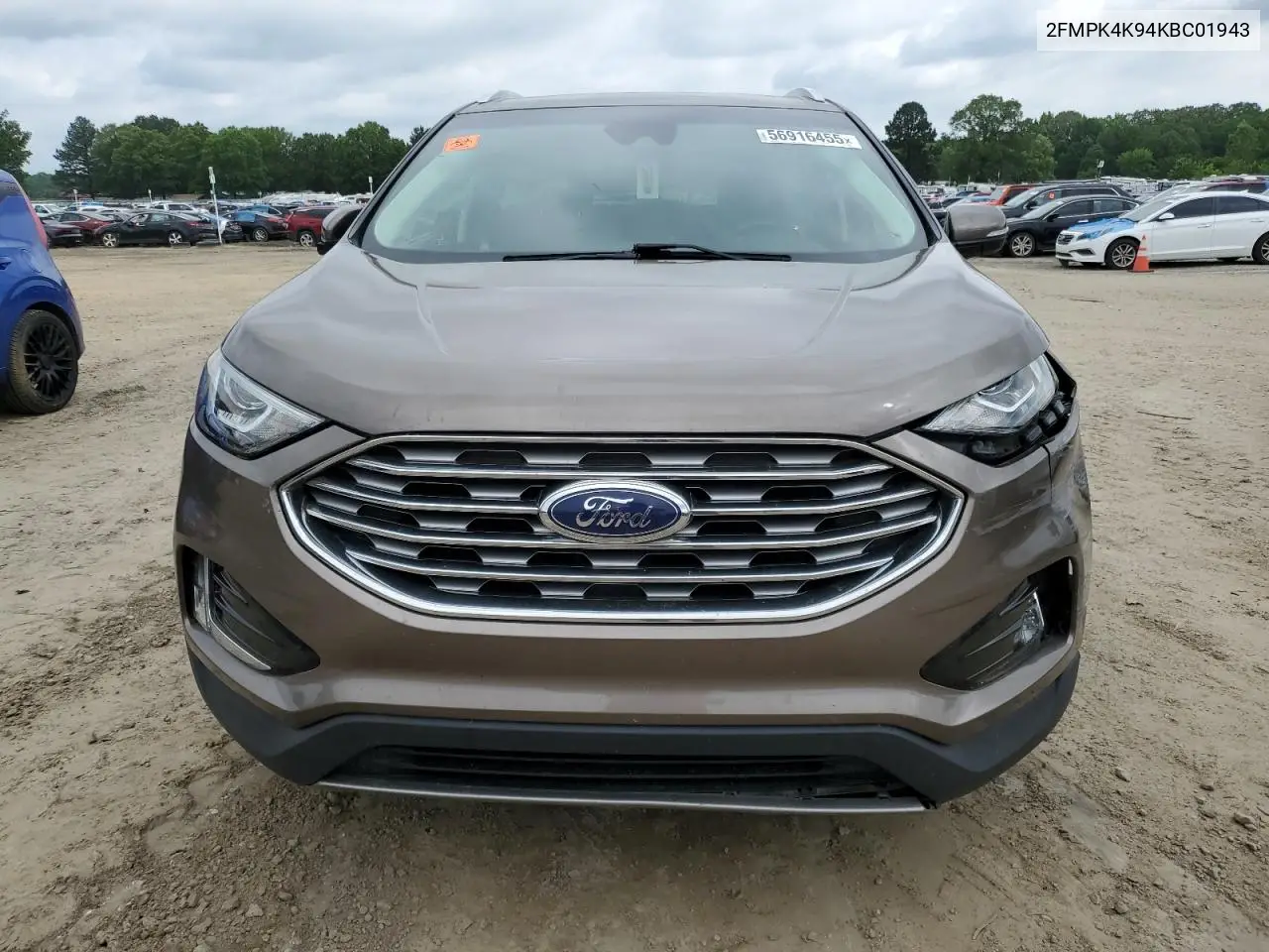 2019 Ford Edge Titanium VIN: 2FMPK4K94KBC01943 Lot: 56916455