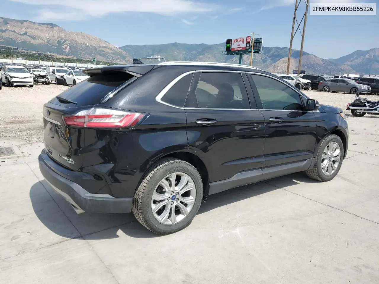 2019 Ford Edge Titanium VIN: 2FMPK4K98KBB55226 Lot: 61527725