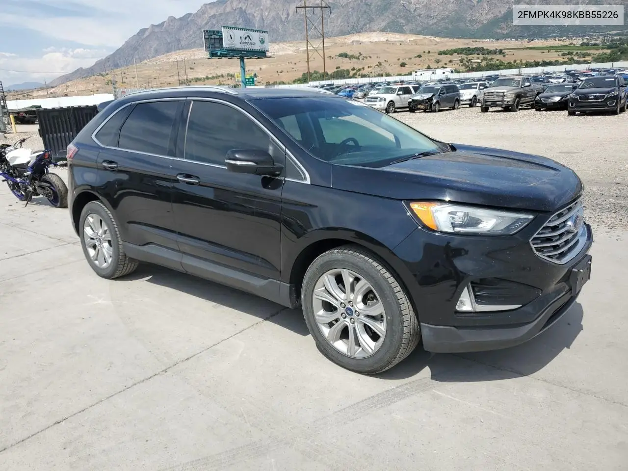 2019 Ford Edge Titanium VIN: 2FMPK4K98KBB55226 Lot: 61527725