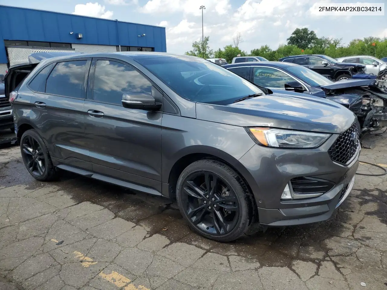 2019 Ford Edge St VIN: 2FMPK4AP2KBC34214 Lot: 62480305