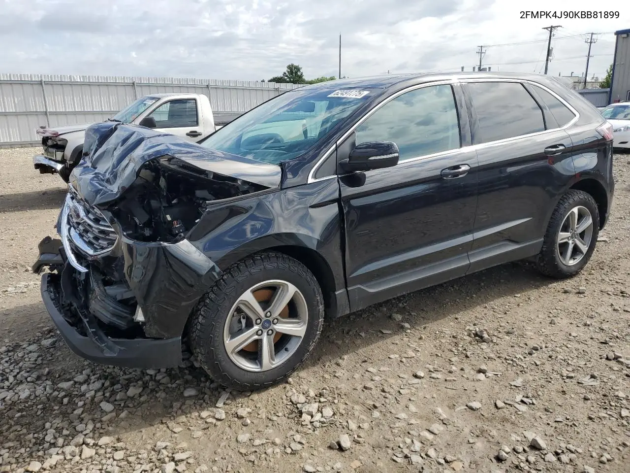 2019 Ford Edge Sel VIN: 2FMPK4J90KBB81899 Lot: 62491775
