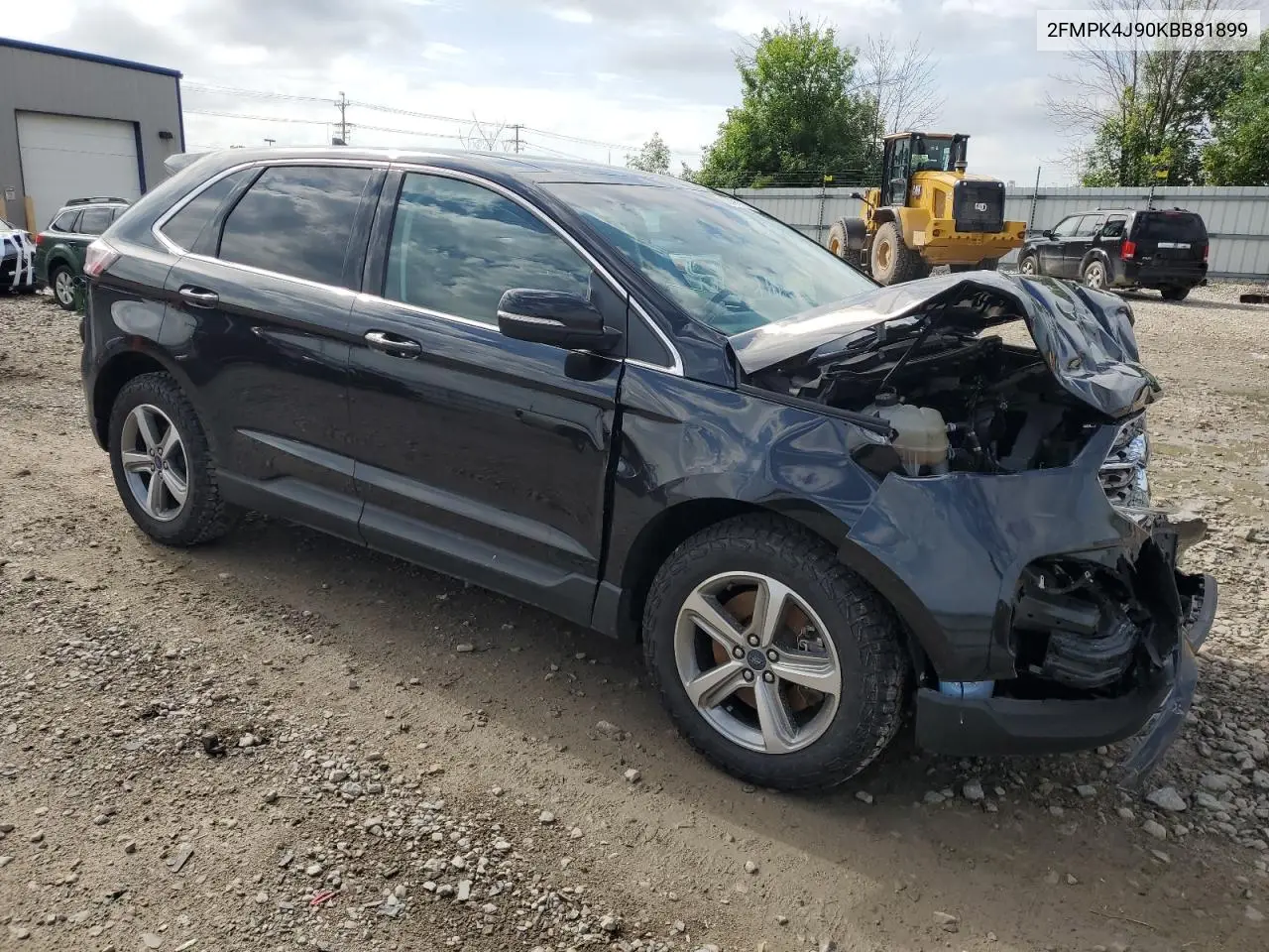 2019 Ford Edge Sel VIN: 2FMPK4J90KBB81899 Lot: 62491775