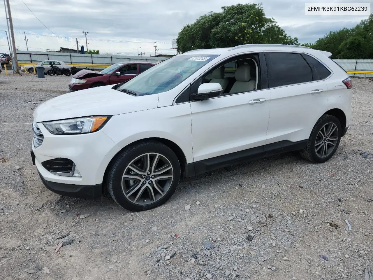 2019 Ford Edge Titanium VIN: 2FMPK3K91KBC62239 Lot: 62662245