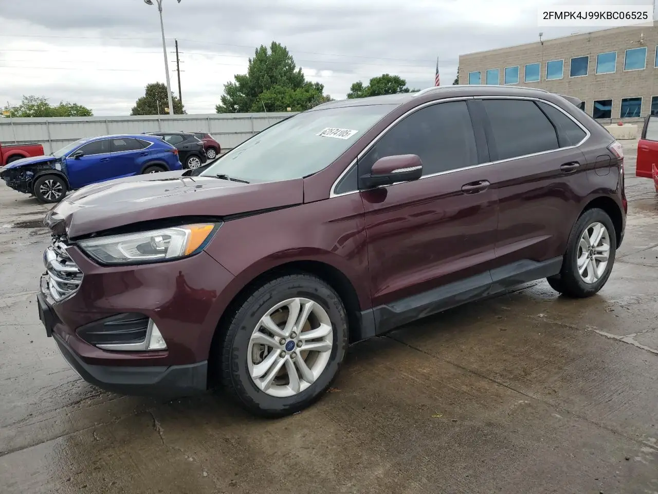 2019 Ford Edge Sel VIN: 2FMPK4J99KBC06525 Lot: 62874105
