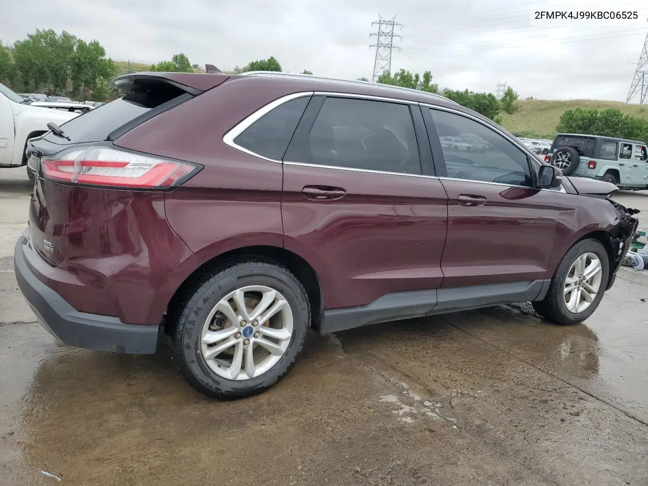 2019 Ford Edge Sel VIN: 2FMPK4J99KBC06525 Lot: 62874105