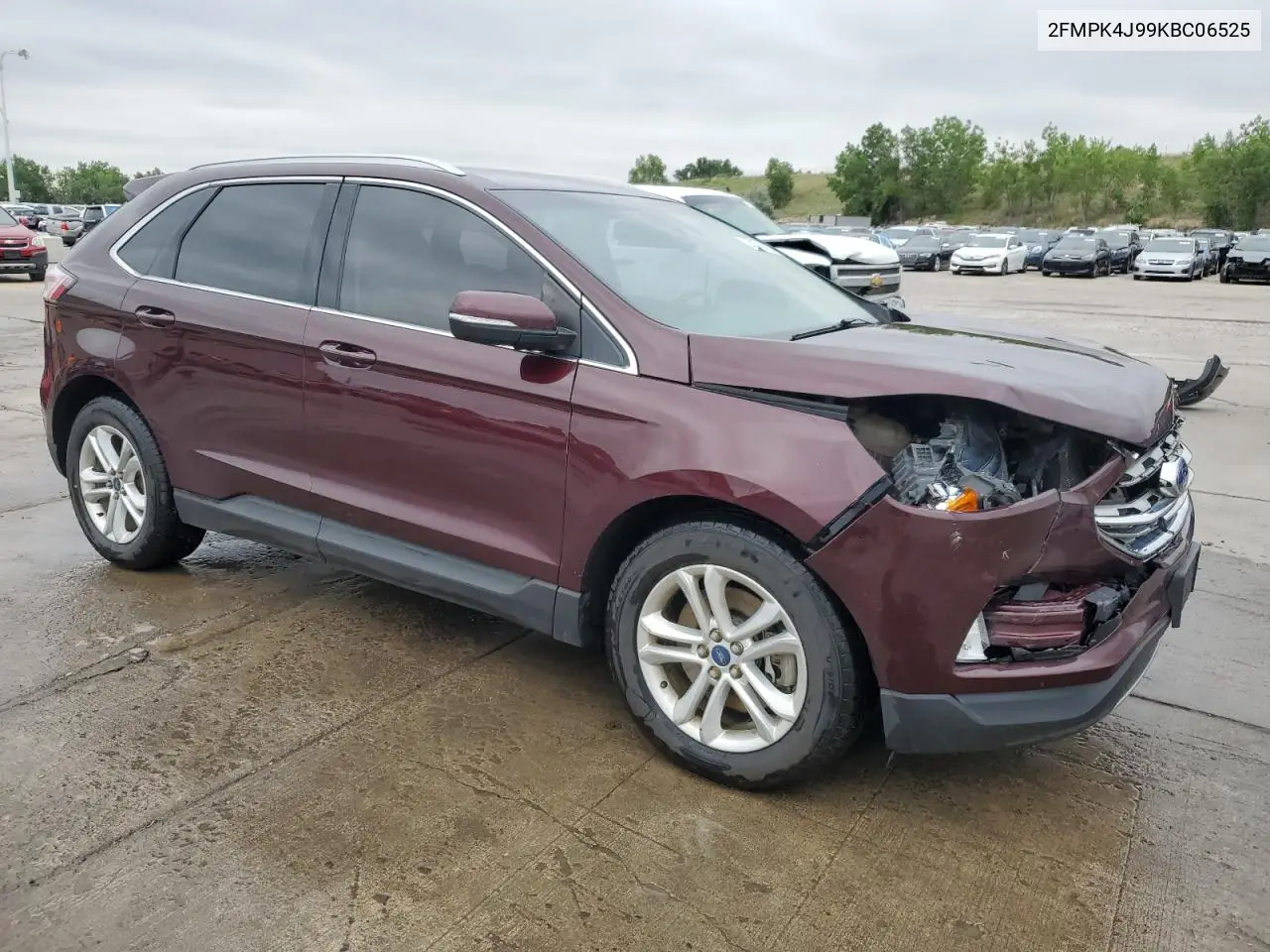 2019 Ford Edge Sel VIN: 2FMPK4J99KBC06525 Lot: 62874105