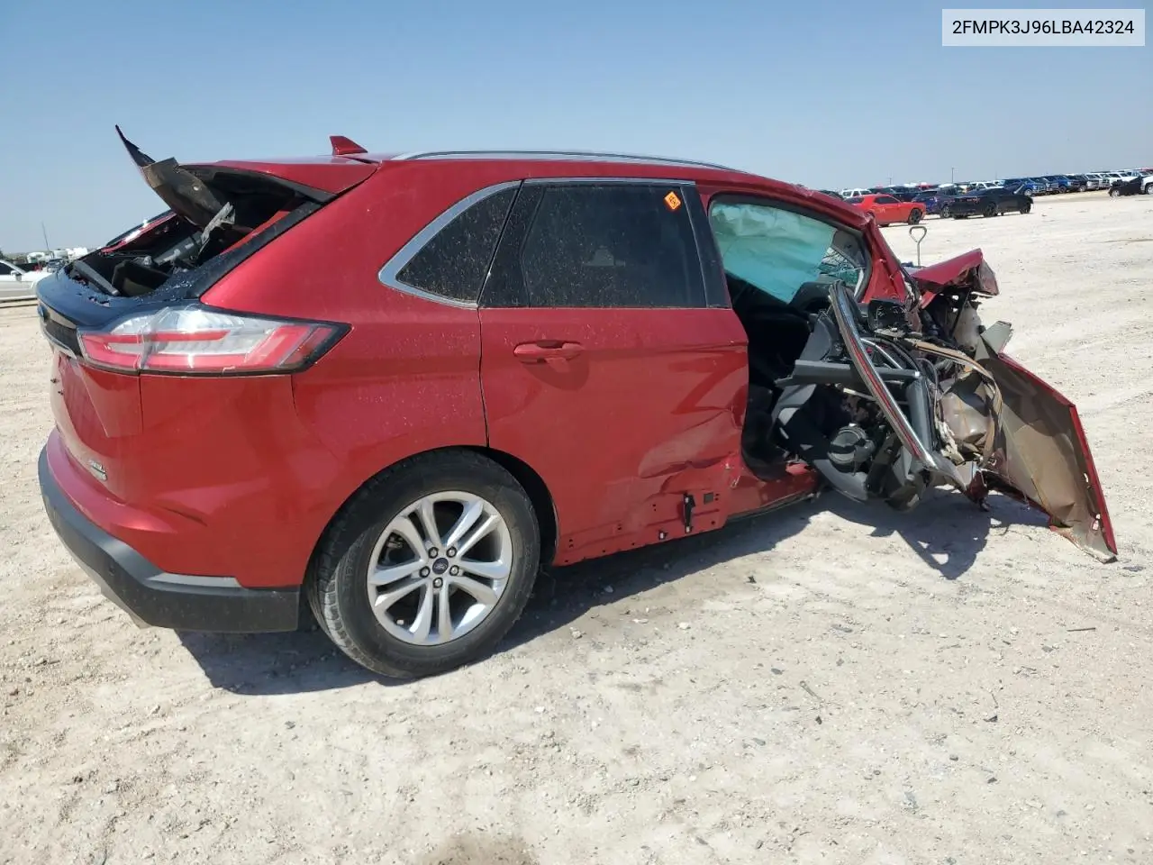2020 Ford Edge Sel VIN: 2FMPK3J96LBA42324 Lot: 52796805