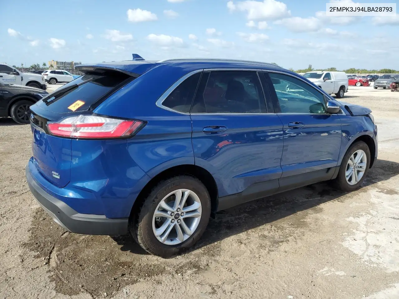 2020 Ford Edge Sel VIN: 2FMPK3J94LBA28793 Lot: 55090655