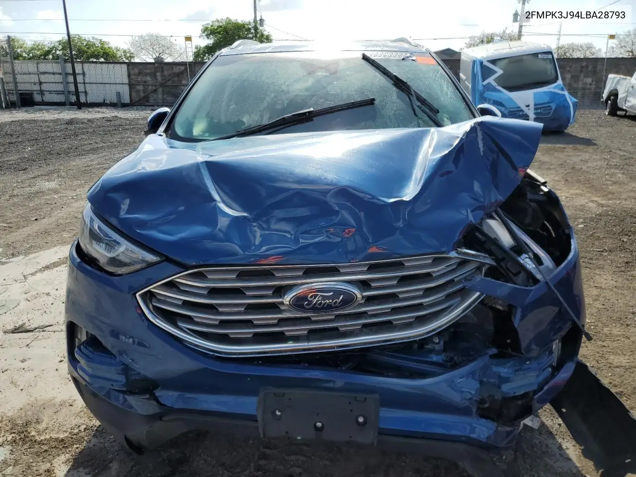 2020 Ford Edge Sel VIN: 2FMPK3J94LBA28793 Lot: 55090655