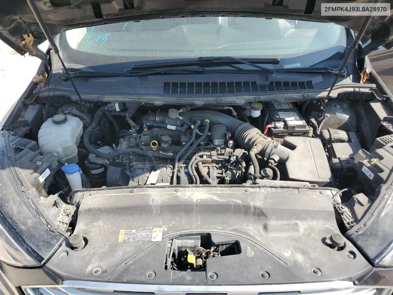 2020 Ford Edge Sel VIN: 2FMPK4J93LBA28970 Lot: 55521235