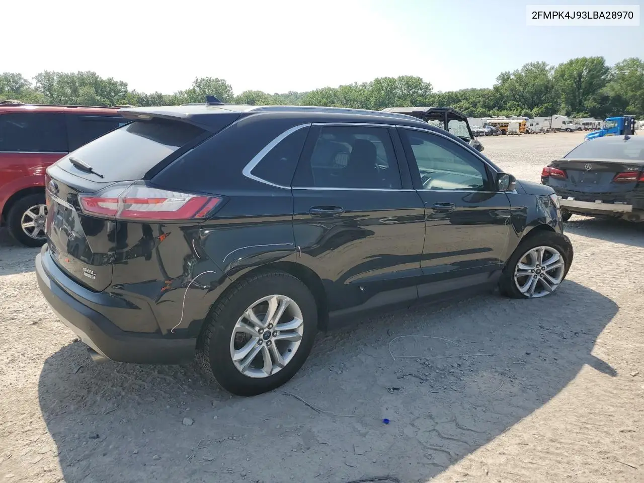 2020 Ford Edge Sel VIN: 2FMPK4J93LBA28970 Lot: 55521235