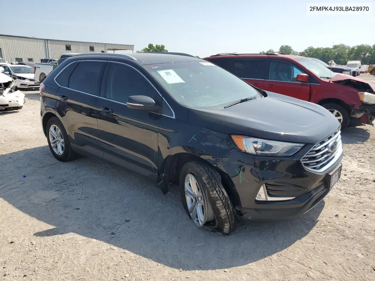 2020 Ford Edge Sel VIN: 2FMPK4J93LBA28970 Lot: 55521235