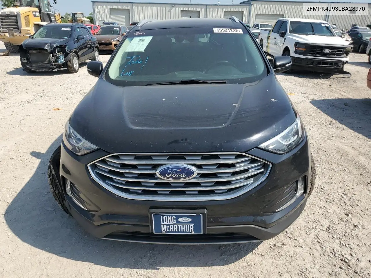 2020 Ford Edge Sel VIN: 2FMPK4J93LBA28970 Lot: 55521235