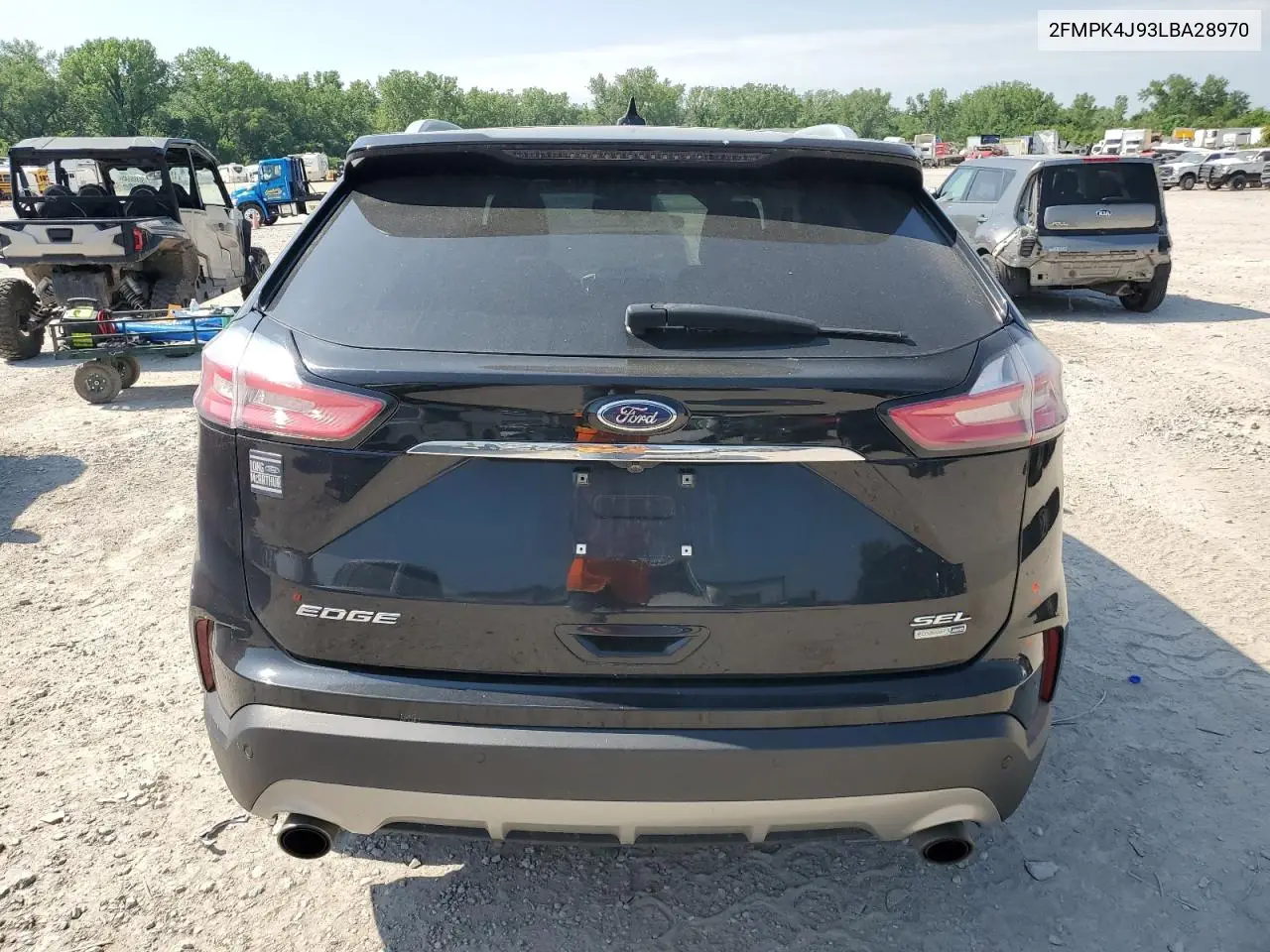 2020 Ford Edge Sel VIN: 2FMPK4J93LBA28970 Lot: 55521235