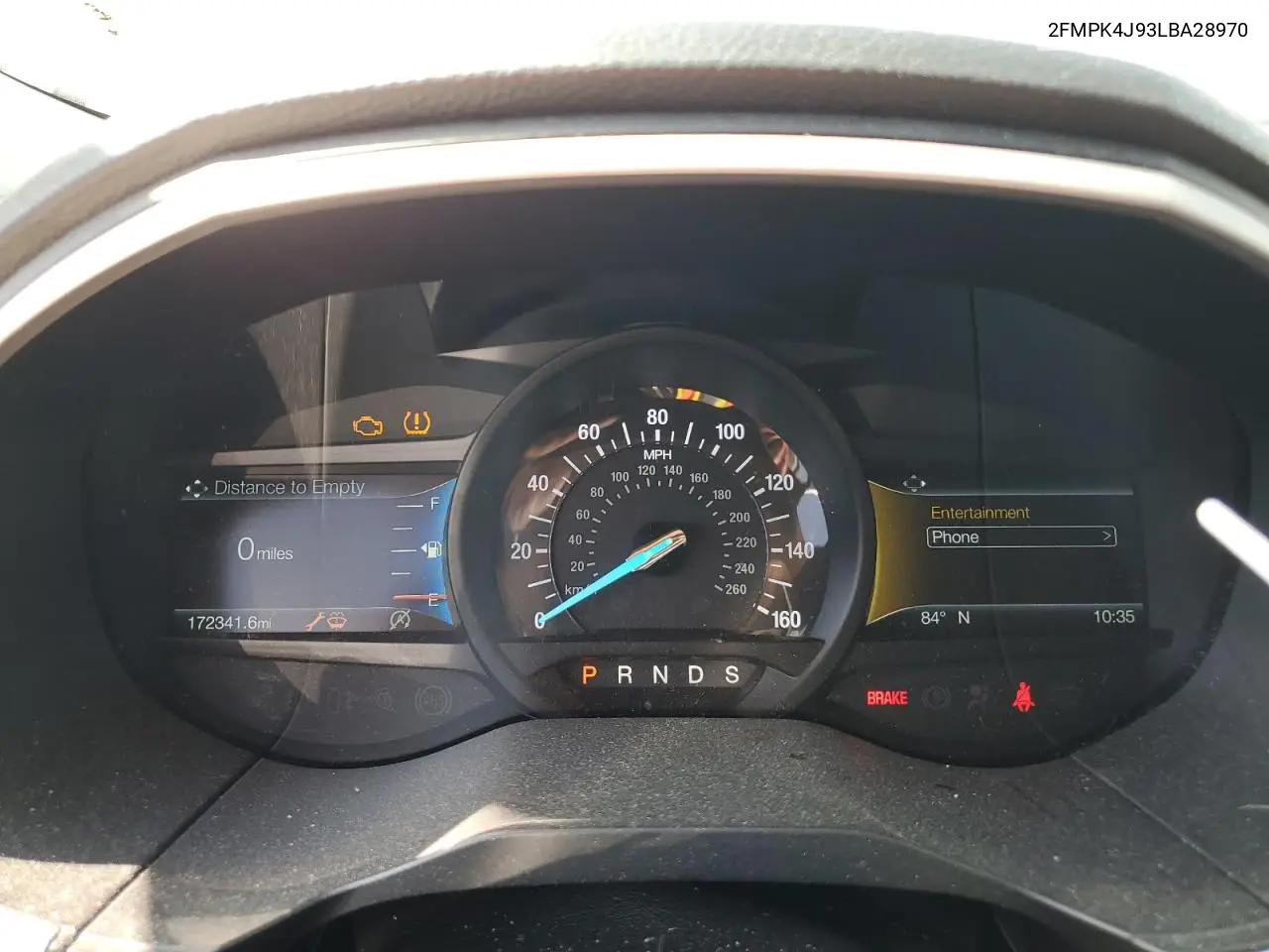 2020 Ford Edge Sel VIN: 2FMPK4J93LBA28970 Lot: 55521235