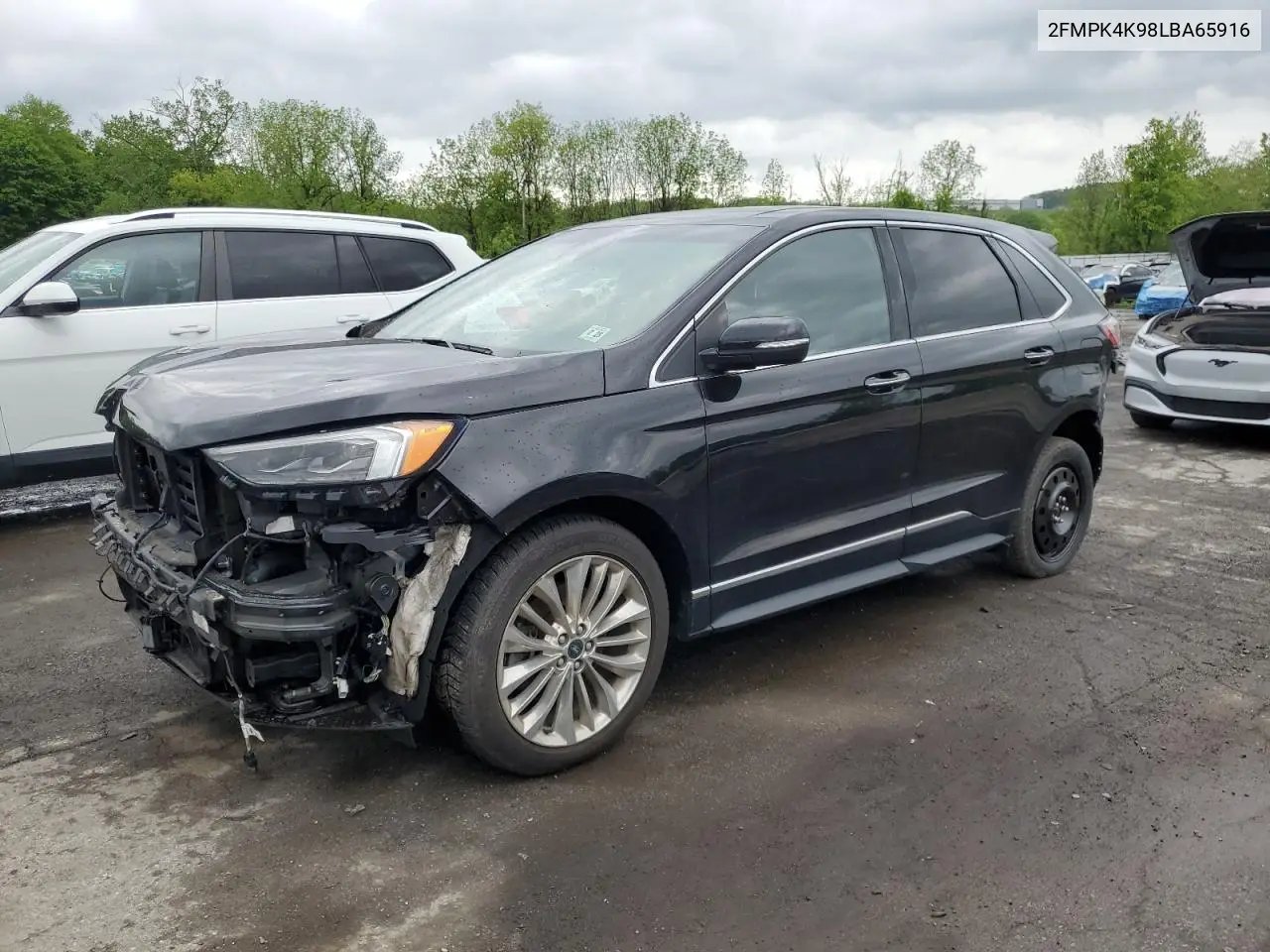 2020 Ford Edge Titanium VIN: 2FMPK4K98LBA65916 Lot: 55630355