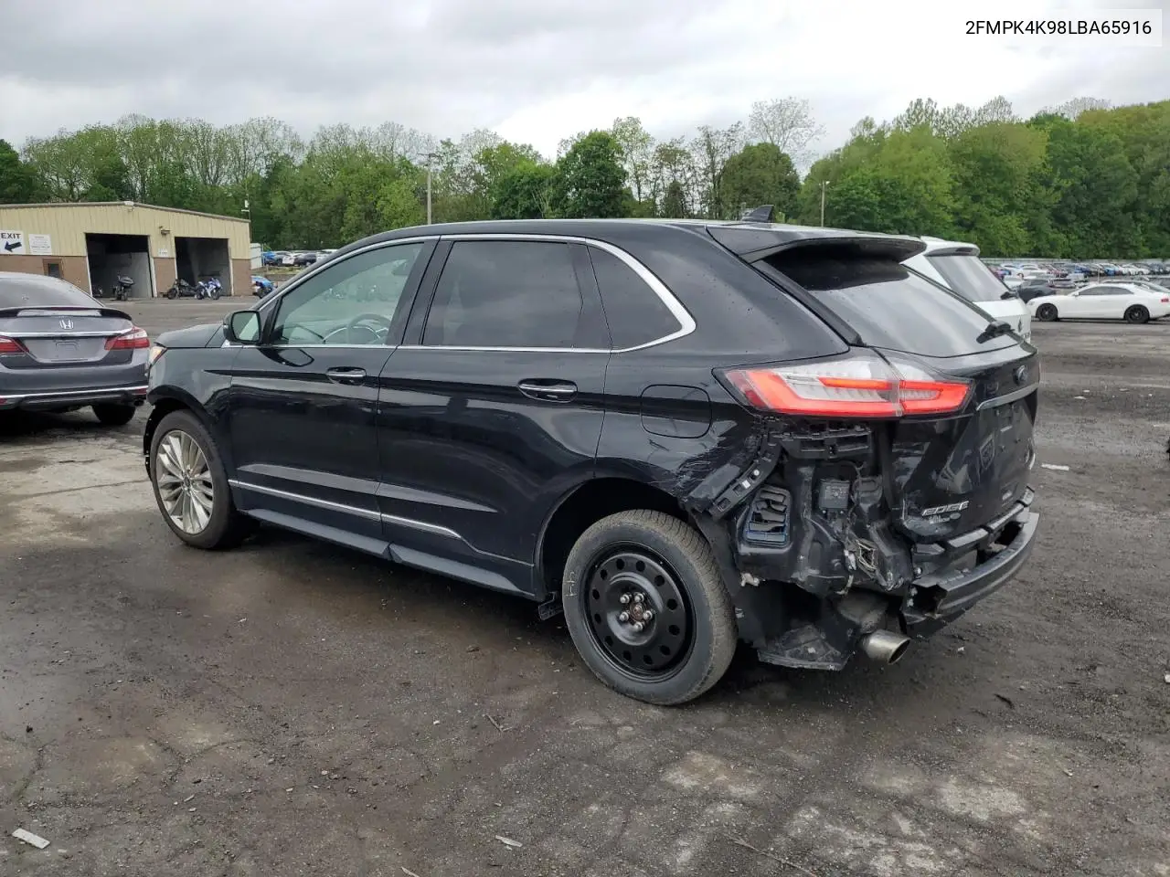 2020 Ford Edge Titanium VIN: 2FMPK4K98LBA65916 Lot: 55630355