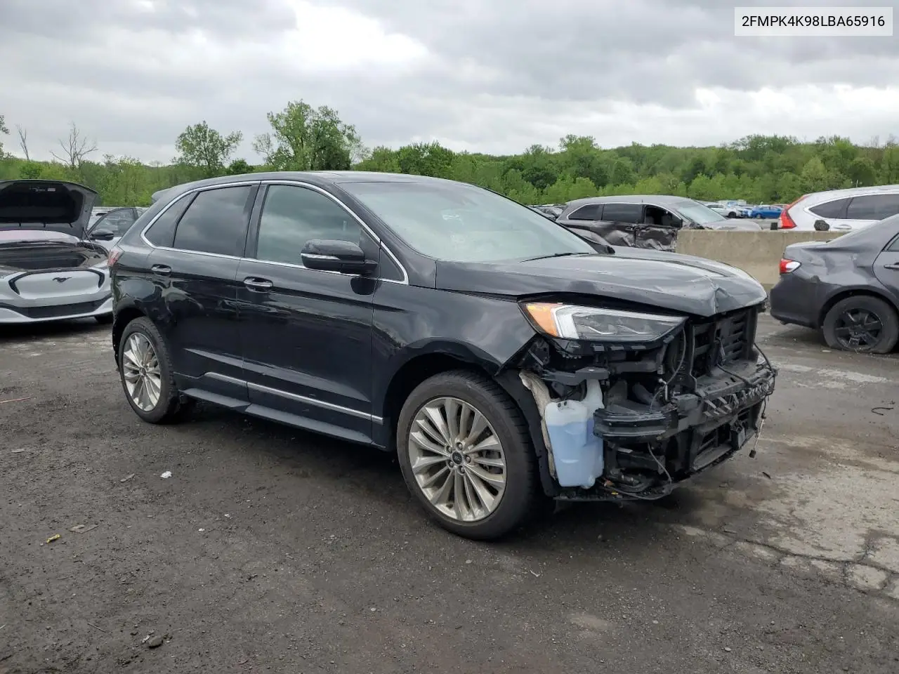 2020 Ford Edge Titanium VIN: 2FMPK4K98LBA65916 Lot: 55630355