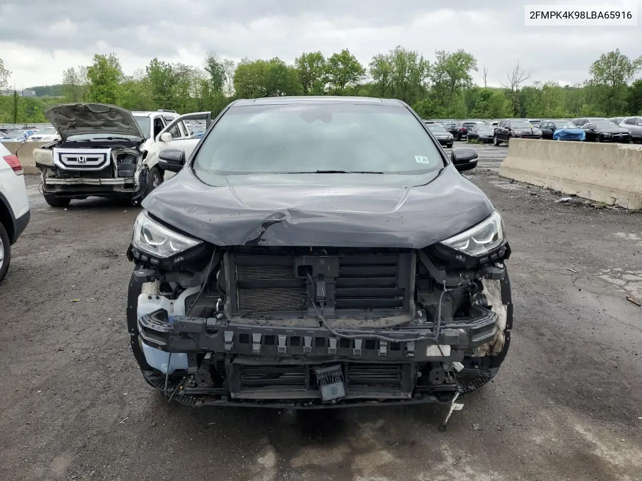 2020 Ford Edge Titanium VIN: 2FMPK4K98LBA65916 Lot: 55630355