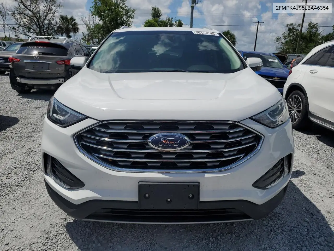 2020 Ford Edge Sel VIN: 2FMPK4J95LBA46354 Lot: 56154795