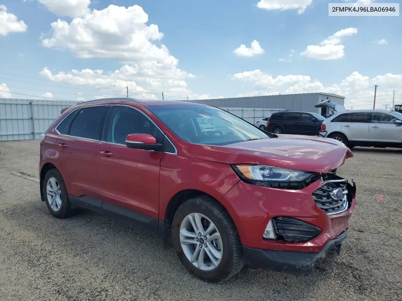 2020 Ford Edge Sel VIN: 2FMPK4J96LBA06946 Lot: 56898855