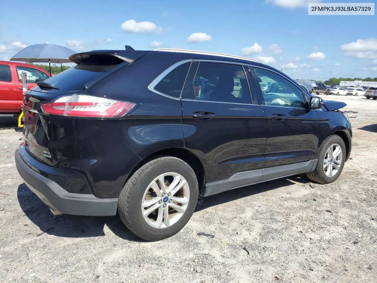 2020 Ford Edge Sel VIN: 2FMPK3J93LBA57329 Lot: 56996185