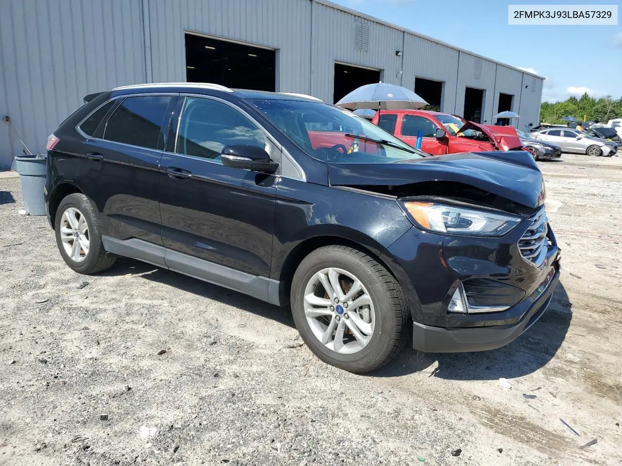 2020 Ford Edge Sel VIN: 2FMPK3J93LBA57329 Lot: 56996185